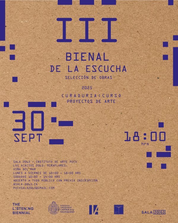 Tercera Edición de la Bienal de la Escucha llega a la PUCV